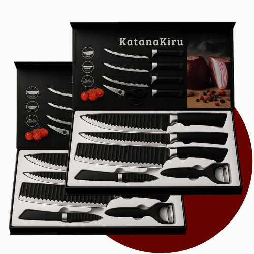 Kit 2 Conjuntos - 8 Facas + 4 Brindes